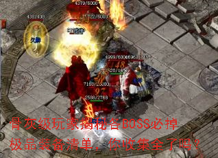 �ǻҼ���ҽ��ظ�BOSS�ص���Ʒװ���嵥�����ռ�ȫ����