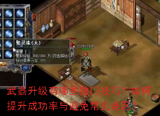 武器升级有哪些独门技巧?如何提升成功率与避免常见误区? 武器升级有哪些独门技巧?如何提升成功率与避免常见误区?