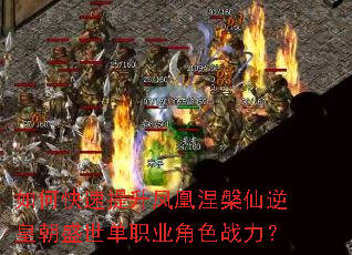 如何快速提升凤凰涅槃仙逆皇朝盛世单职业角色战力? 如何快速提升凤凰涅槃仙逆皇朝盛世单职业角色战力?