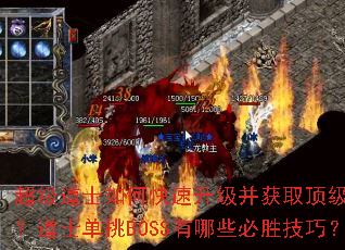 超级道士如何快速升级并获取顶级装备?道士单挑BOSS有哪些必胜技巧? 超级道士如何快速升级并获取顶级装备?道士单挑BOSS有哪些必胜技巧?