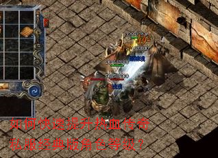 如何快速提升热血传奇私服经典版角色等级? 如何快速提升热血传奇私服经典版角色等级?