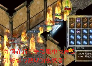 如何在新传奇私服中快速提升等级与获取顶级装备? 如何在新传奇私服中快速提升等级与获取顶级装备?