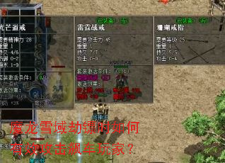 魔龙雪域劫镖时如何有效攻击飙车玩家? 魔龙雪域劫镖时如何有效攻击飙车玩家?