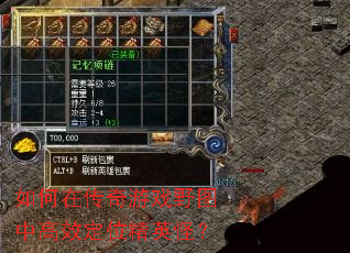 如何在传奇游戏野图中高效定位精英怪? 如何在传奇游戏野图中高效定位精英怪?