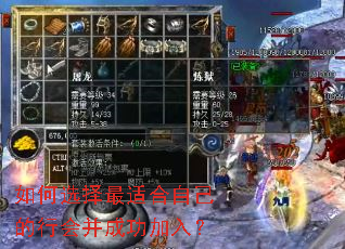 如何选择最适合自己的行会并成功加入? 如何选择最适合自己的行会并成功加入?
