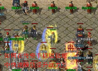 如何在传奇手机版私服中快速赚钱提升战力? 如何在传奇手机版私服中快速赚钱提升战力?