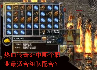 热血传奇SF中哪个职业最适合组队配合? 热血传奇SF中哪个职业最适合组队配合?